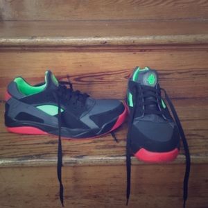 Lime green & red Nike’s